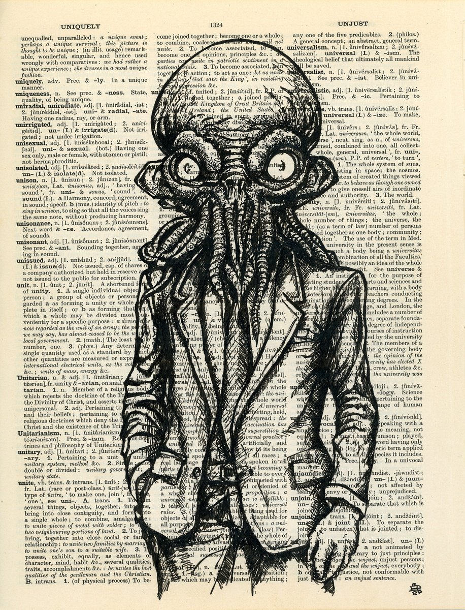 Cthulhu in a Suit by Jakub DK - JAKUB D KRZEWNIAK