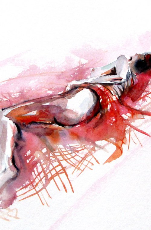 Resting girl by Kovács Anna Brigitta