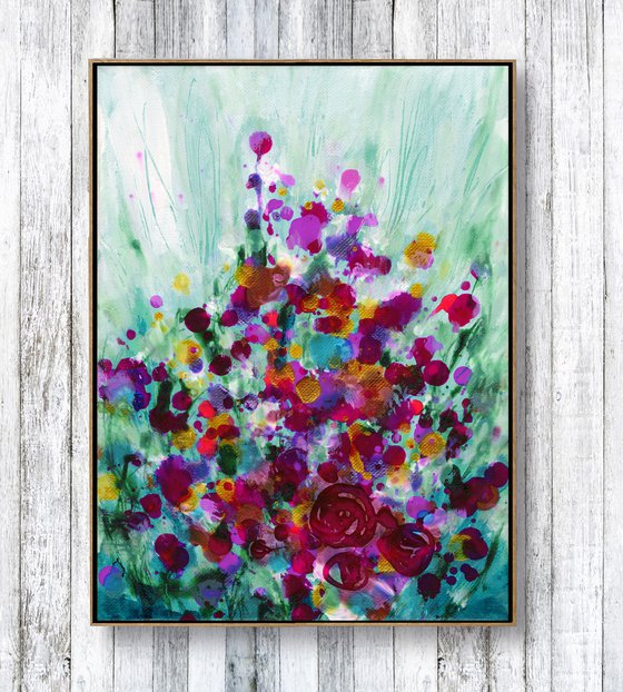 Candy Flourish 2 - Flower Painting  by Kathy Morton Stanion