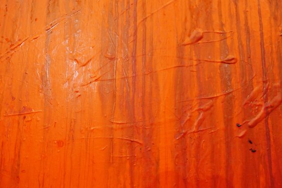 Outback Tango 140cm x 100cm Blue Orange Textured Abstract Art