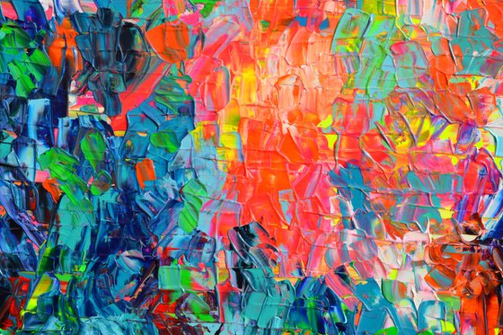 Palette 6 - Large Colorful Abstract Painting