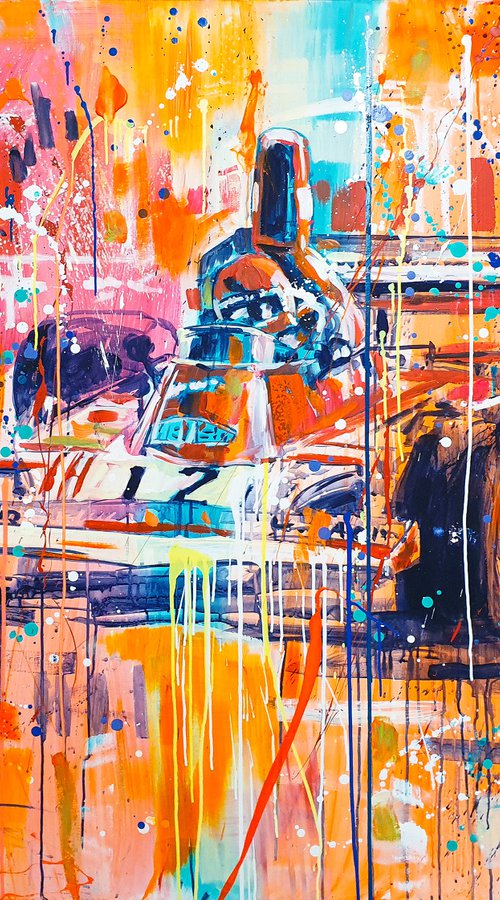 Monaco GP 74 - Niki Lauda in Ferrari by Marta Zawadzka