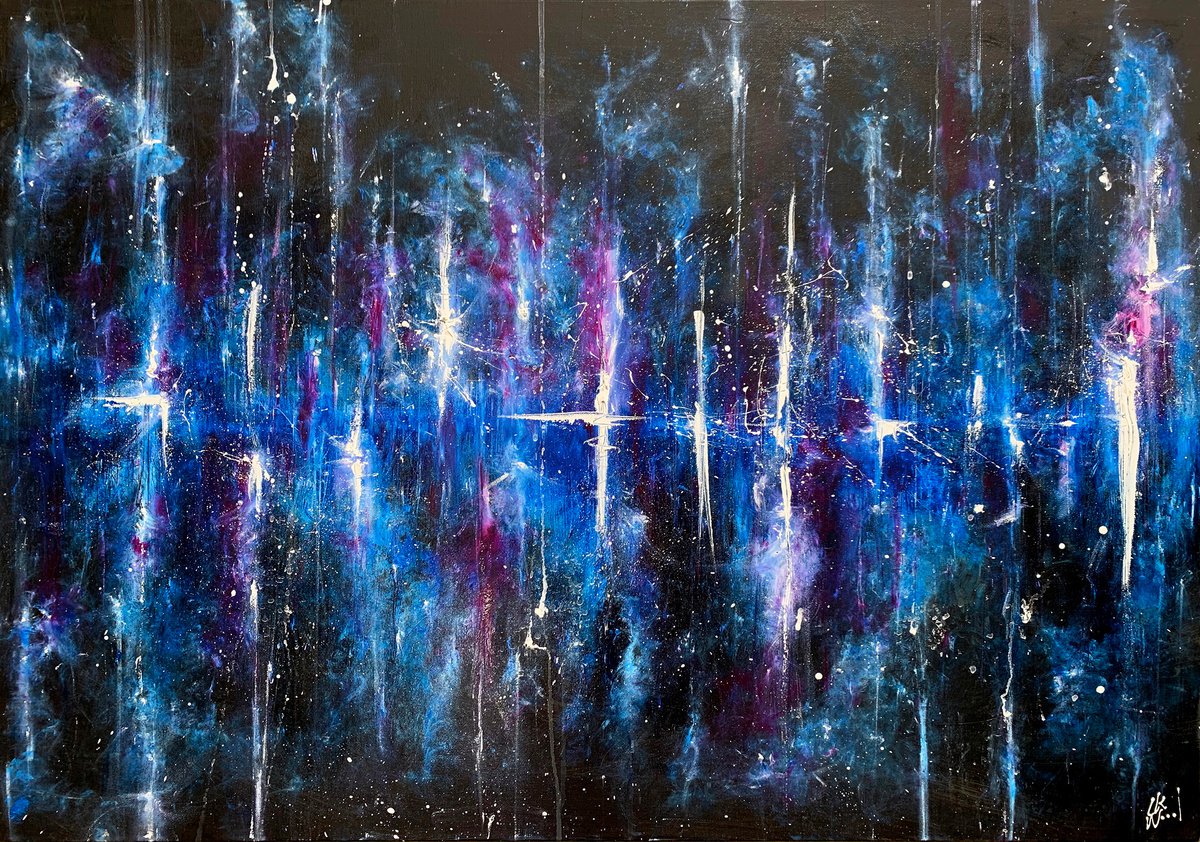 Abstract Outer Space II by Carol Wood