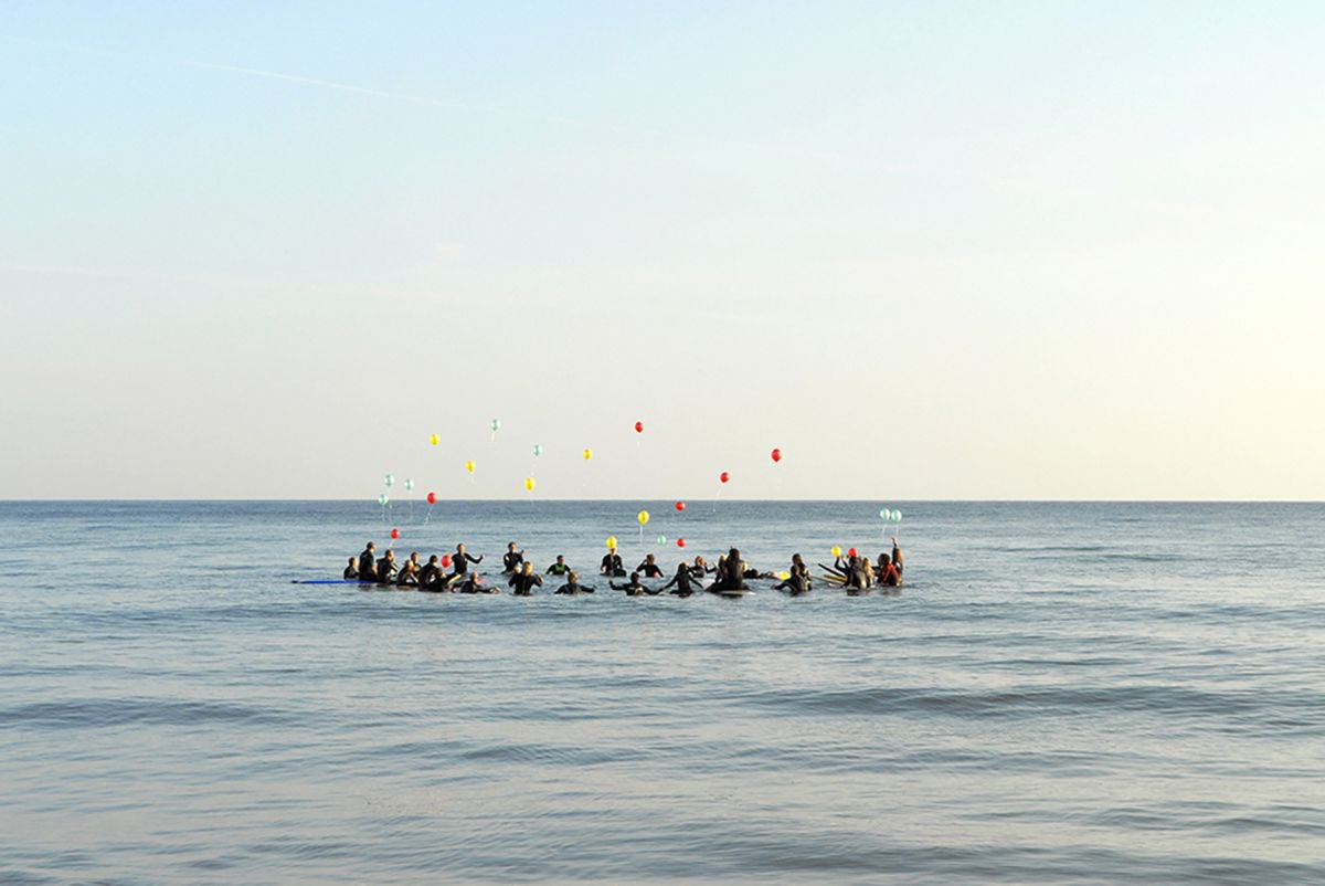 Photorealistic Landscape Photograph By Andrew Lever, 40 X 30, Surfer