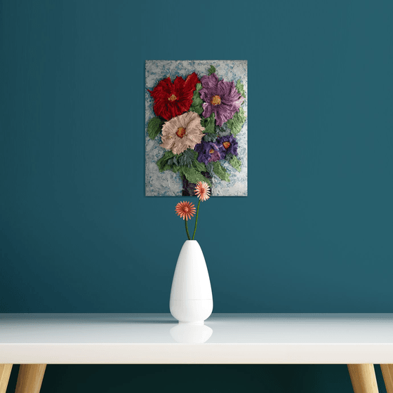Textured Floral Elegance