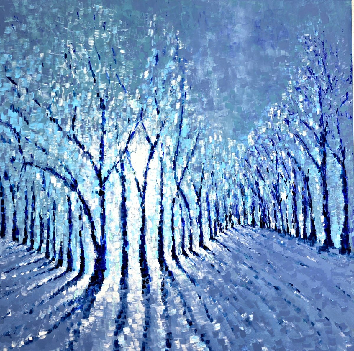  The Last Glow Of Winter By Danijela Dan, 31 X 31, Artwork For Sale On Artfinder