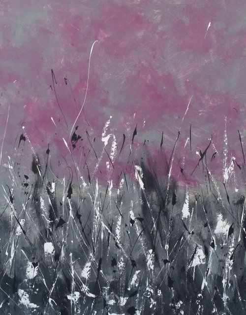 Modern Abstract ACRYLIC on CANVAS by M.Y. by Max Yaskin