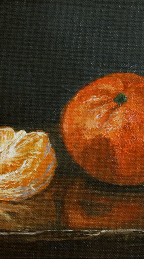 Mandarin. ORIGINAL OIL PAINTING, GIFT by Linar Ganeev