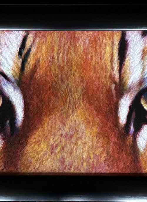 Large Tiger Eyes Framed by Karl Hamilton-Cox