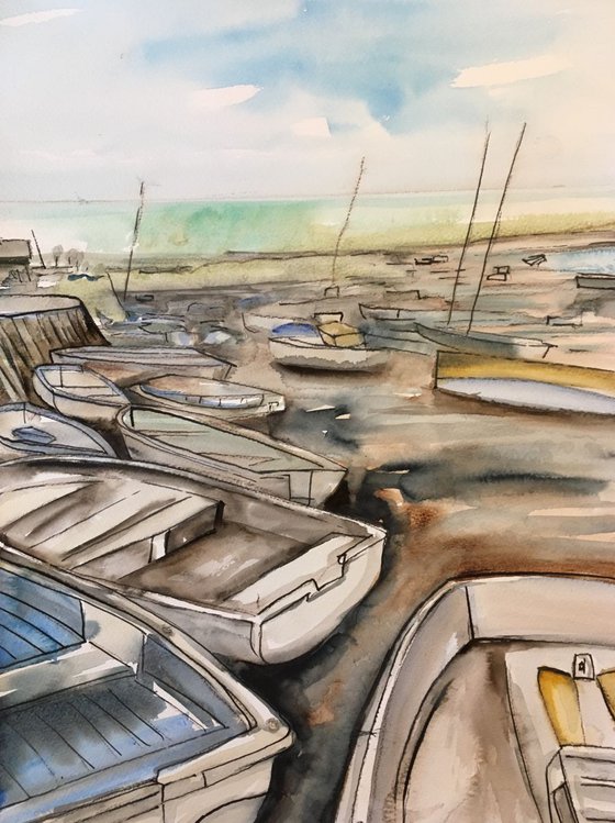Boats at Burnham Overy Staithe
