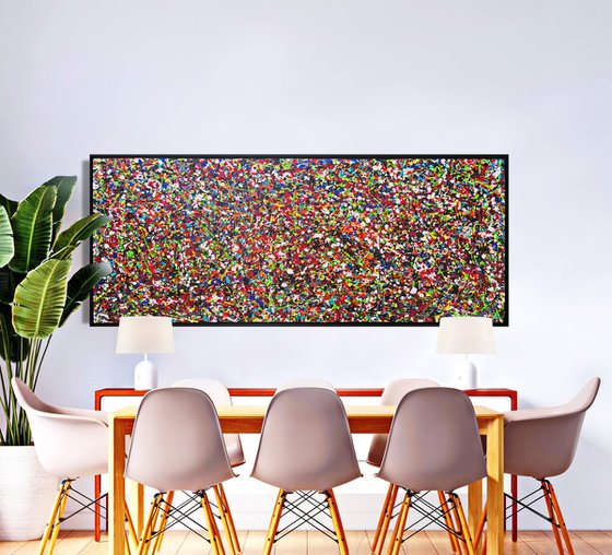 VIVID  POLLOCK,   XL,  framed