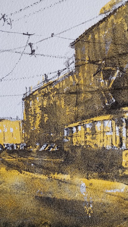 Milanese tram bicolor by Tollo Pozzi