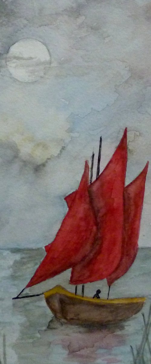 Moonlight Sailing by Maddalena Pacini