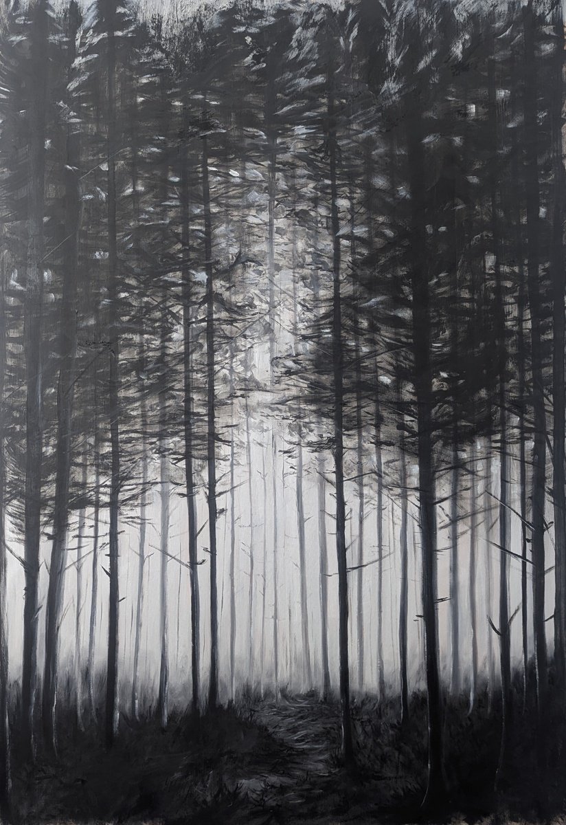 Photorealistic Landscape Oil Painting By Sophie Adair, 39 X 59", Beyond, Original Artwork