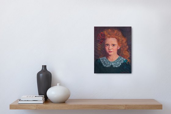 Girl with red hair portrait