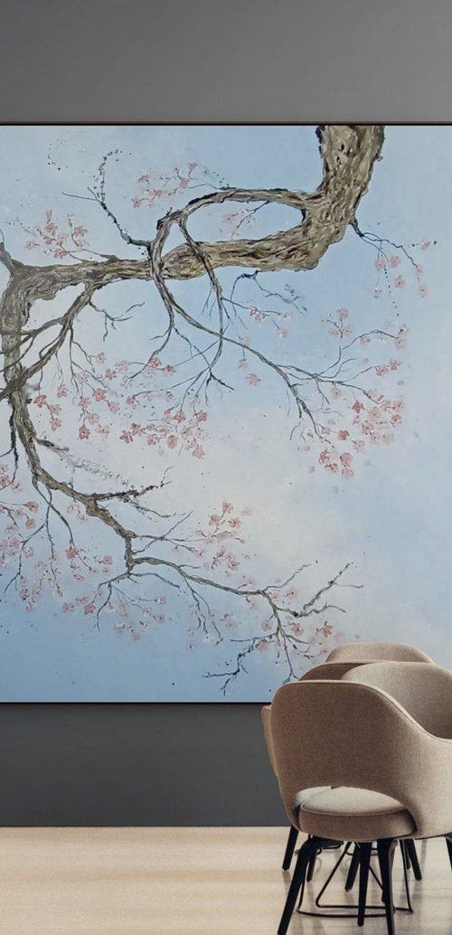 Cherry Blossom Blue by Laurie Franklin