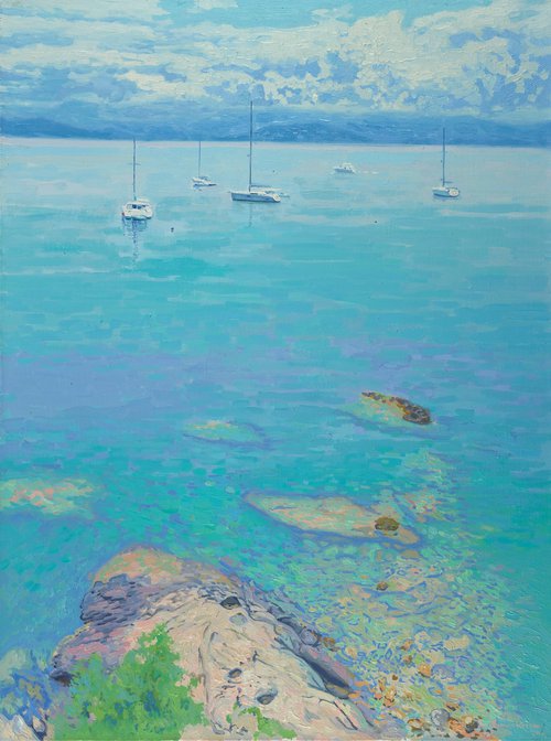 Harbor in Kerkyra by Simon Kozhin