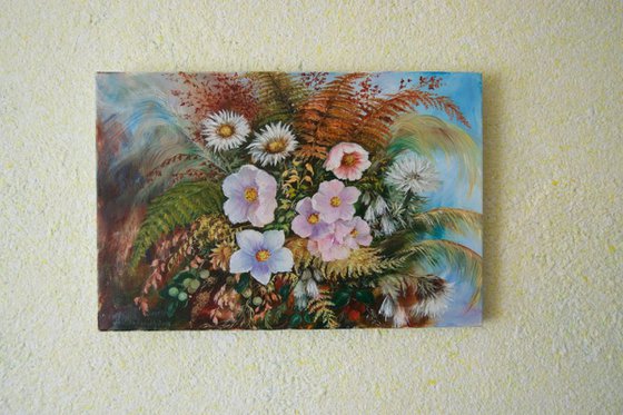 Impressionist landscape painting 'Flower Mood'