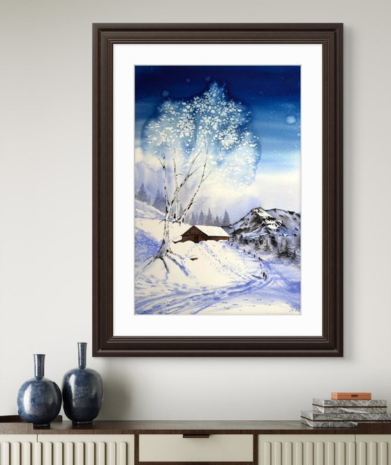 Winter day in the mountains
