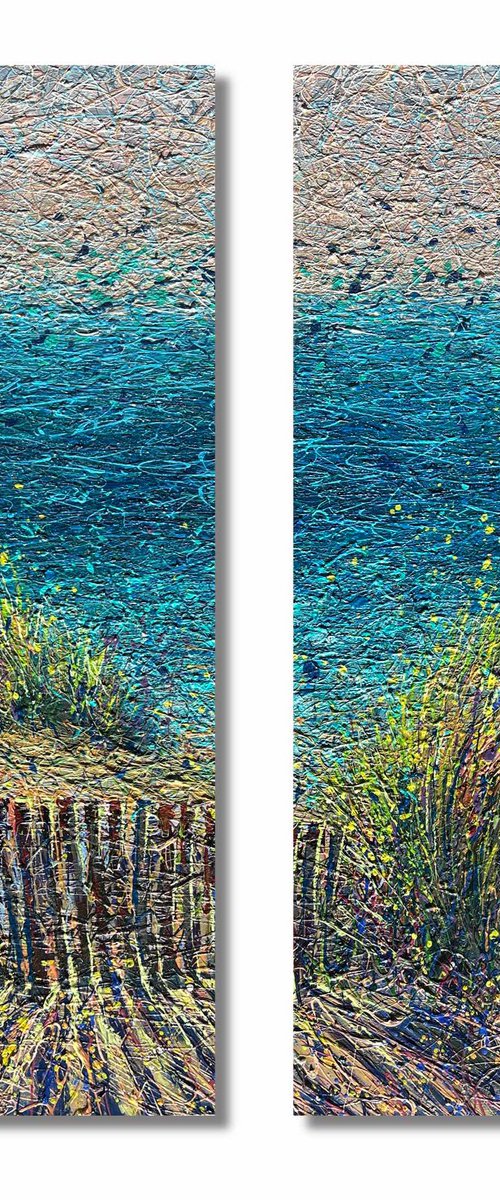 Salt & Stillness - Diptych by Nadiia Antoniuk