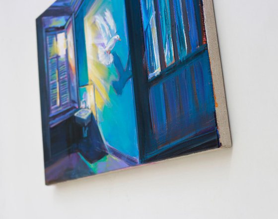 Flying Pigeon  - 46x33 cm
