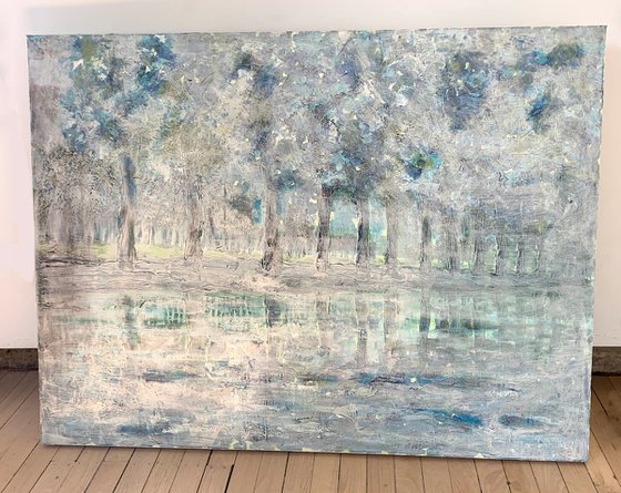 Mist over the Water - large canvas