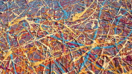 Golden Solace - diptych, framed