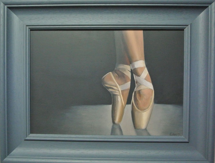Ballet Feet Figurative Oil Painting Ballerina Artfinder