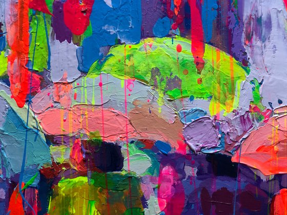 Colored rains.