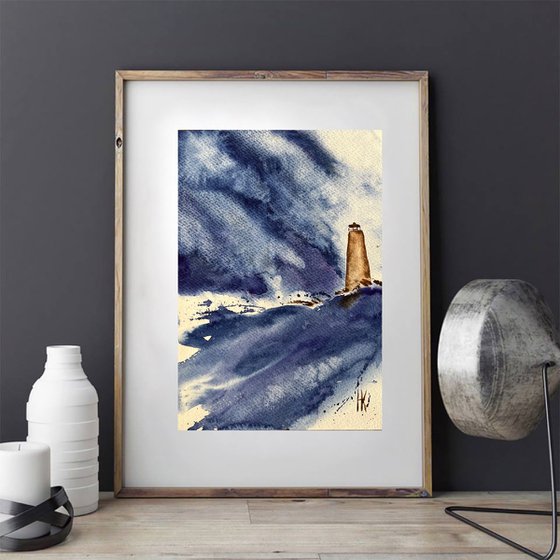 Lighthouse painting