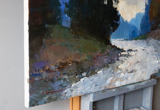 Mountain river. Carpathians