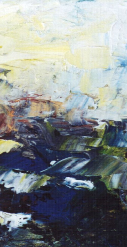 Small Abstract Landscape (#519-3F) by Saroja van der Stegen