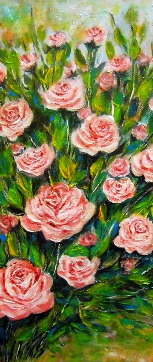 Still life of roses 1.. by Emília Urbaníková
