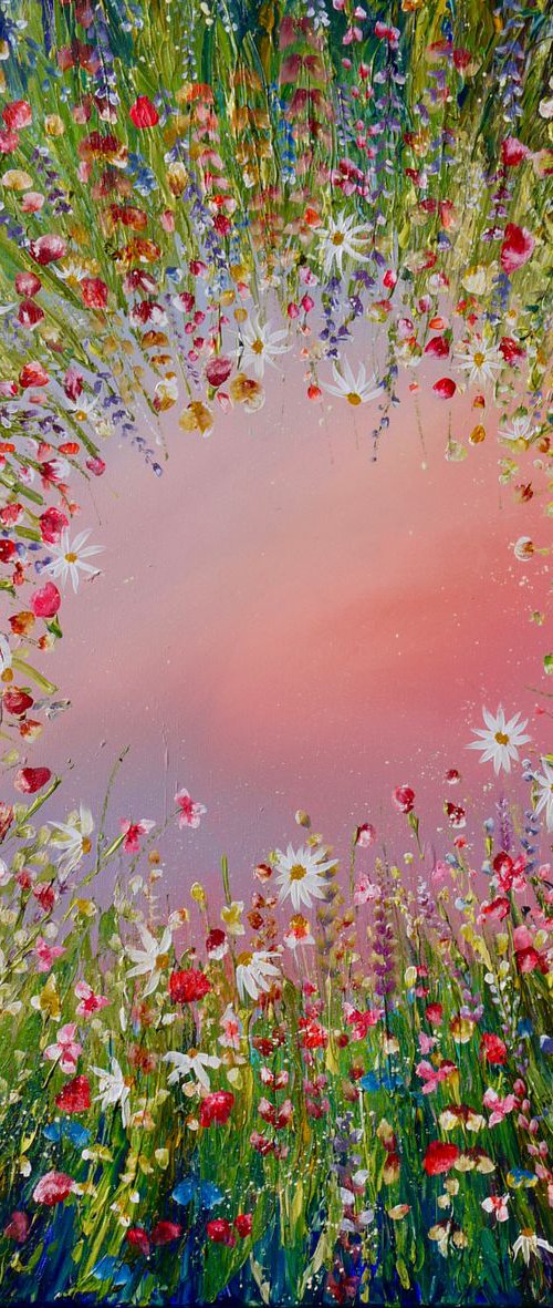 Morning glow (large painting) by Emma Sian Pritchard