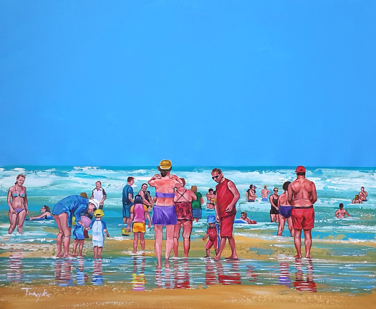  At The Beach | Summer | Vacation By Trayko Popov, 39 X 31, Artwork For Sale On Artfinder