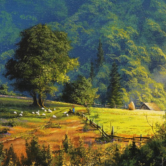 Mountain valley idyll