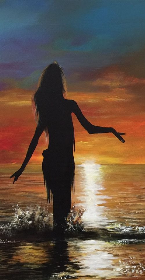 Woman in the water by Eka Peradze
