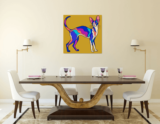 Colorful Cornish Rex Cat #31