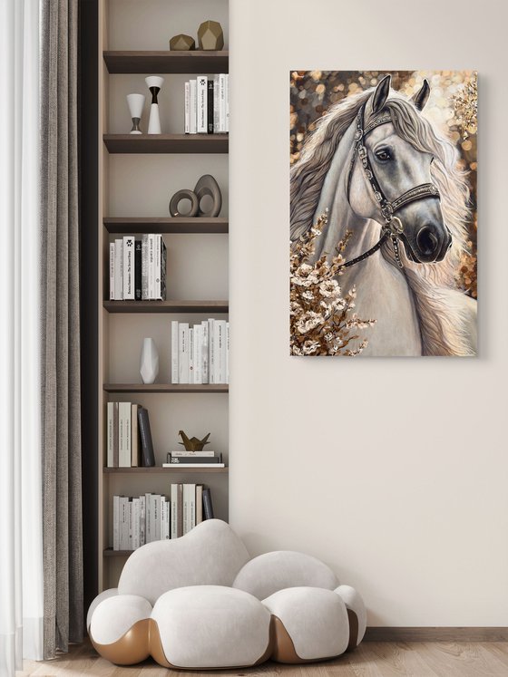 Majestic Horse. Magic Garden