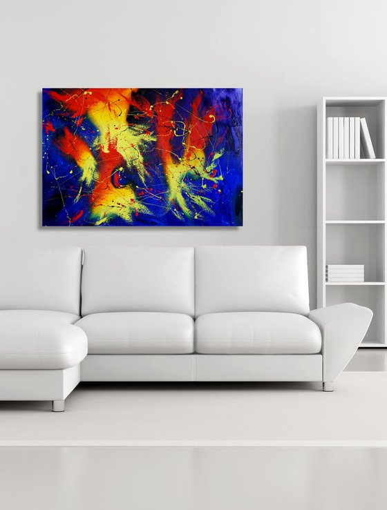Anger Management (130 x 90 cm) XXL oil (52 x 36 inches)