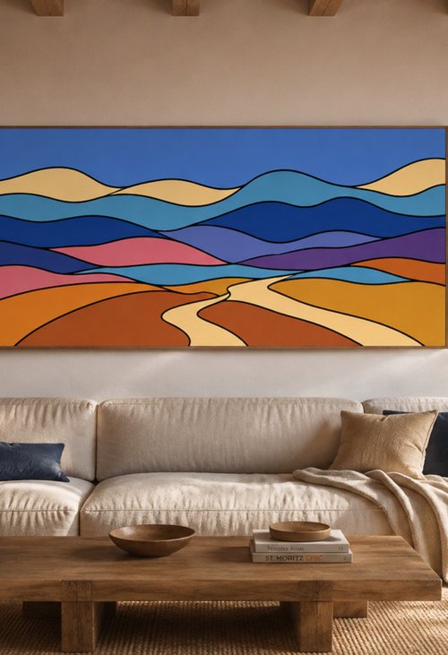 Flowing Landscape #21 by Marina Krylova