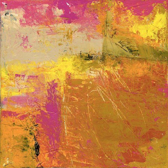 Love's Old Sweet Song -  Abstract painting by Kathy Morton Stanion
