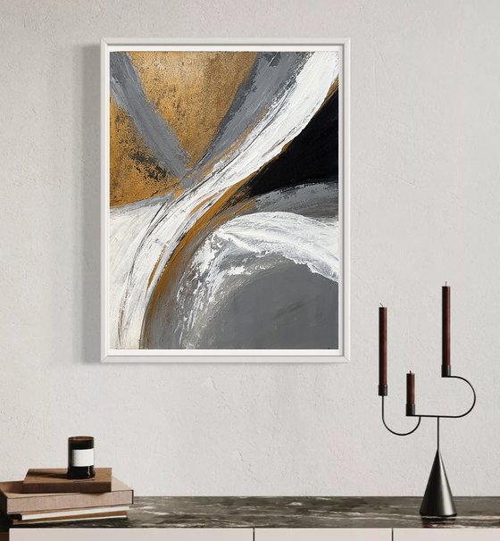 Bronze Stripe abstraction