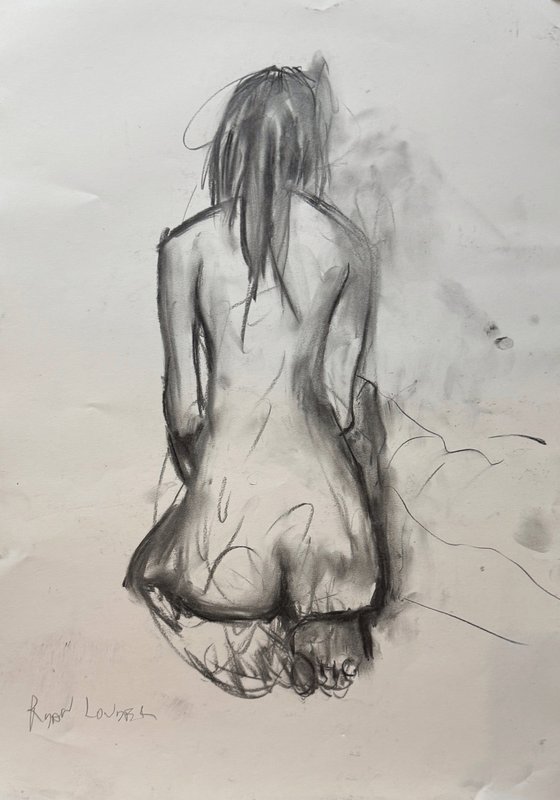 Nude Zoma - 16x23 Oil and Charcoal On Paper