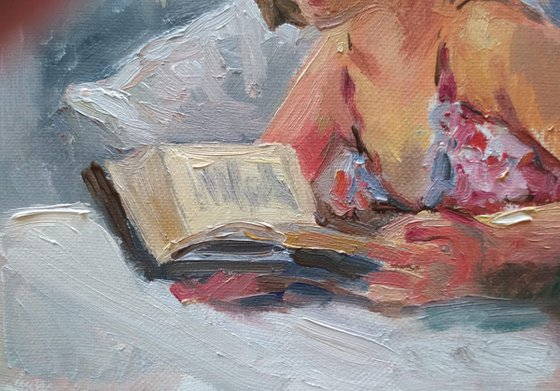 Girl with a book