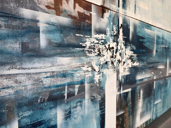Currents Through Structure diptych