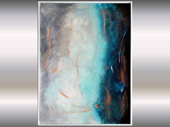 Blue Madness II - Abstract Art - Acrylic Painting - Canvas Art - Framed Painting - Abstract Painting - Industrial Art