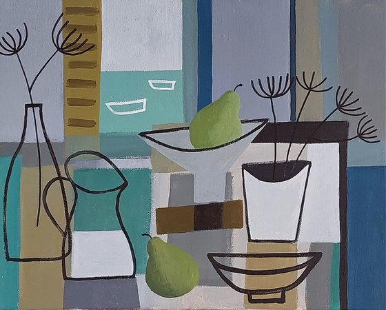 Still Life and White Boats