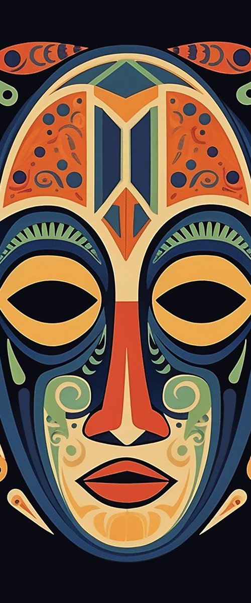 African mask by Kosta Morr