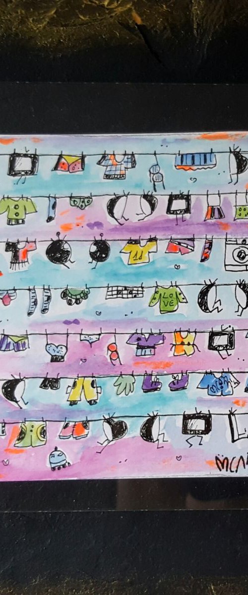 UFO Laundry Televisions by Maria Luisa  Azzini